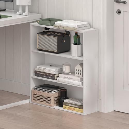 Furinno Basic Book Shelf, 3-Tier Bookshelf, Cube Storage Organizer Bookcase - Image 2
