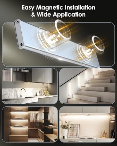 VerRon Under Cabinet Lighting, 14inch Motion Sensor Light Indoor - Image 4