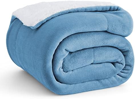 Bedsure GentleSoft Sherpa Fleece Twin Size Blanket by BEDSURE