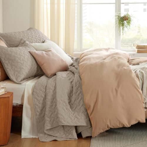 Bedsure Quilts Queen Size, Lightweight Comforter Set, Taupe Bedspread - Image 4