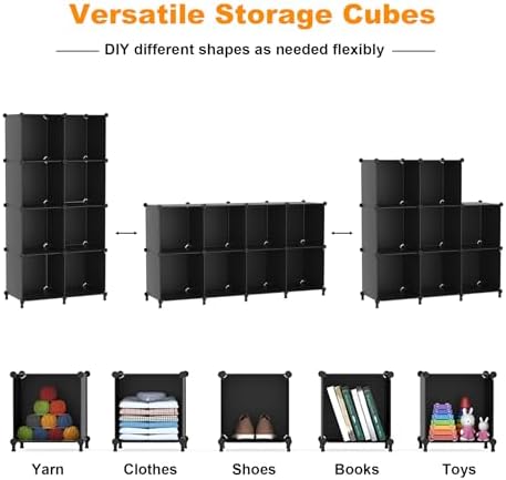 AWTATOS 8 Cube Storage Organizer, Closet Organizer Storage Shelf - Image 6
