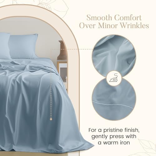 Luxury Cotton Sheets Queen Size Bed Set - Image 6