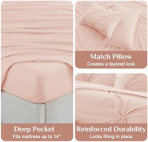 JOLLYVOGUE Twin Comforter Set 5 Pieces - Image 5