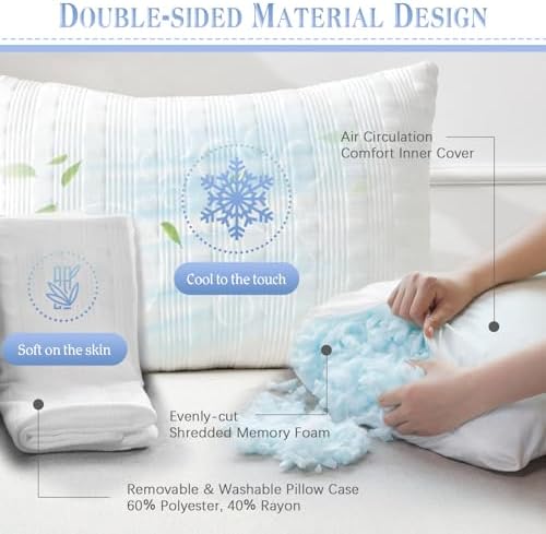 Meoflaw Cooling Adjustable Bed Pillows - Image 2