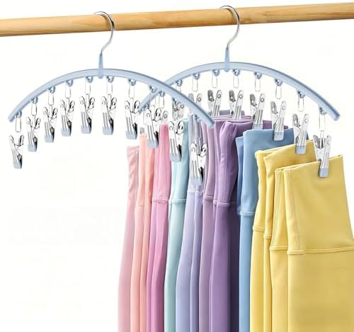 Volnamal Legging Organizer for Closet, Metal Yoga Pants Hanger w/Rubber Coated by Volnamal