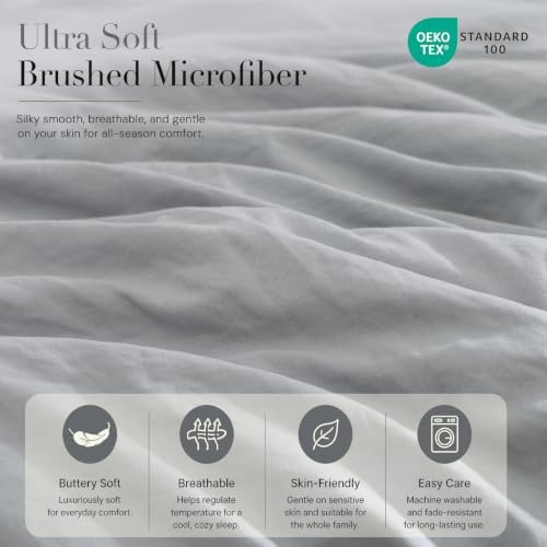 Full Size Comforter Sets-7 Pieces Ultra Soft Bed in a Bag Full Bedding Sets - Image 4