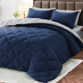 Full Comforter Set 7 Pieces, Reversible Bed in a Bag by MUXHOMO