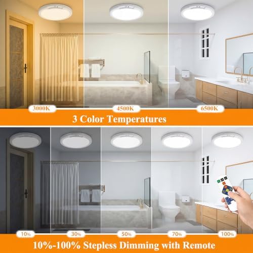 Rechargeable Motion Sensor Ceiling Light, Battery Operated Closet Light - Image 3