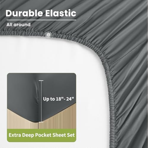 Shilucheng 100% Viscose Derived from Bamboo_Sheets, Extra Deep Pocket - Image 7