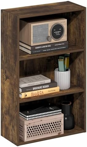 Furinno Basic Book Shelf, 3-Tier Bookshelf, Cube Storage Organizer Bookcase by Furinno-FitsYourSpaceFitsYourBudget