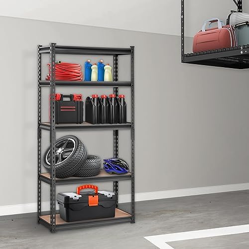 VEVOR Storage Shelves 5-Tier Adjustable 2000 lbs 30"x12"x60" Shelving Unit - Image 2
