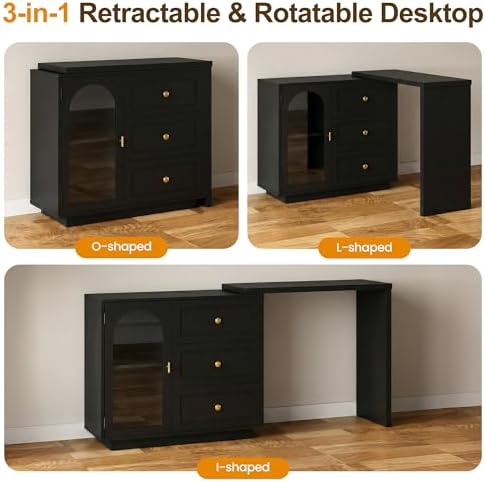 RoyalCraft 59" Makeup Vanity Desk - Image 3