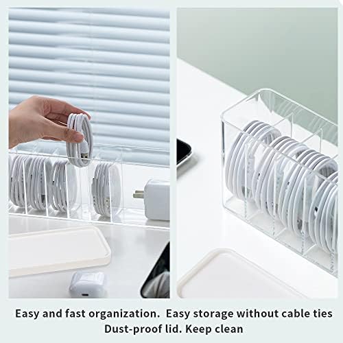 Charger Cable Cord Storage Organizer Box - Image 4