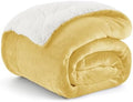 Bedsure GentleSoft Sherpa Fleece Twin Size Blanket by BEDSURE