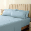 LuxClub 5 PC Split King Size Sheet Set Bed Sheets, Breathable Luxury Sheets by LuxClub