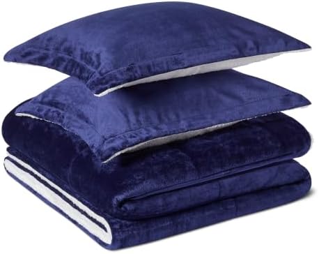Amazon Basics Reversible Sherpa Comforter Set by AmazonBasics