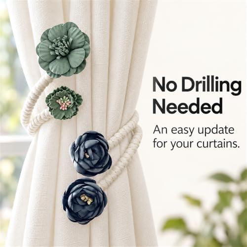 Flower Curtain Tiebacks - Image 3