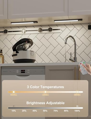 8" 8 Pack Under Cabinet Lighting Wireless - Image 5
