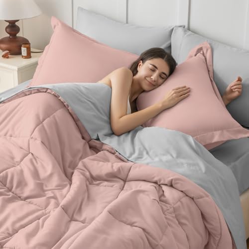 JOLLYVOGUE California King Comforter Set, Ultra-Soft Bed in a Bag Cal King Size - Image 6