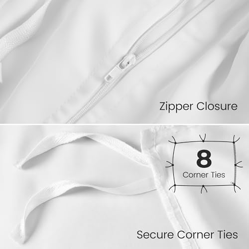 Duvet Cover Queen, 4 Piece Set, Extra Soft - Image 6