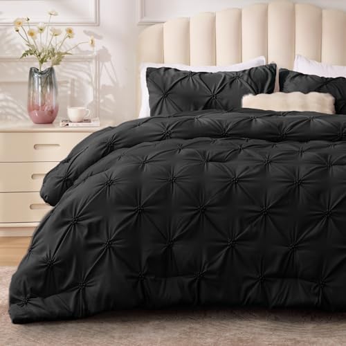 BEDELITE King Comforter Set Black, Fluffy & Soft Comforter by BEDELITE