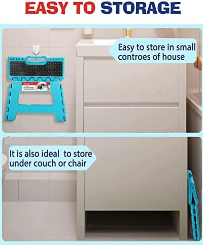Folding Step Stool 9 Inch, Non-Slip Surface Stool - Image 7