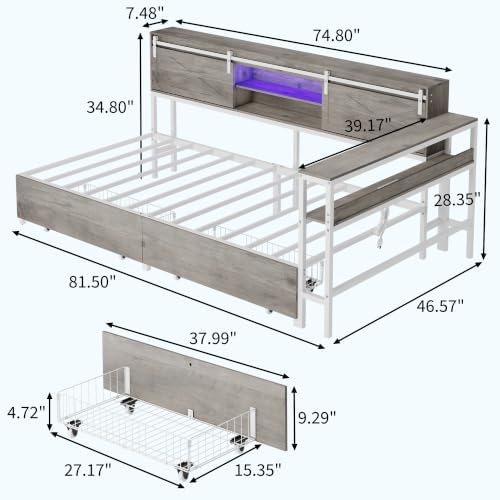 Twin Size Corner Bed Frame - Image 2