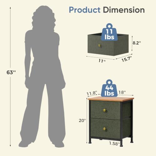 DUMOS Nightstand, Bedside Table - Image 3