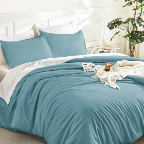Litanika Comforter Full Size, 3 Pieces Lightweight Solid Bed Set - Image 5