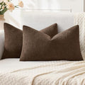 MIULEE Beaver Fur Chenille Couch Lumbar Throw Pillow Covers by MIULEE