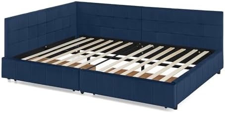 RuiSiSi Full Size Daybed with Storage Drawers, Upholstered Corner Bed with L - Image 7