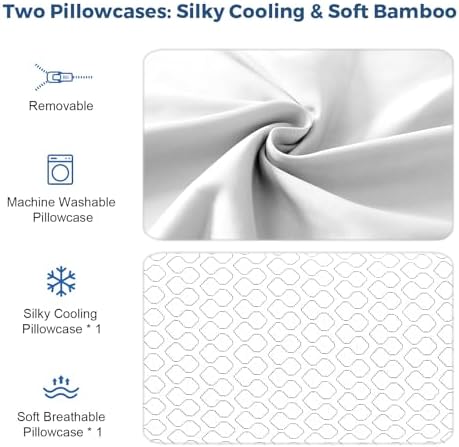Memory Foam Pillows Queen Size Set of 2 - Image 6