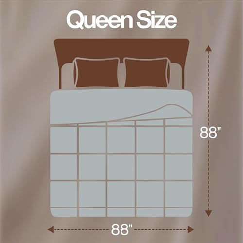 Utopia Bedding Queen Comforter, Duvet Insert, Light Grey, 88 x 88 Inches - Image 2