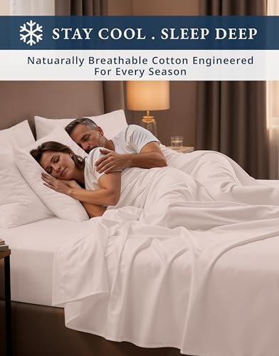 LANE LINEN Queen Sheets 100% Egyptian Cotton Sateen - Image 7