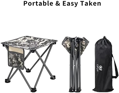 Opliy Camping Stool 2 Pack, 13.5 Inch Portable Folding Stool - Image 4