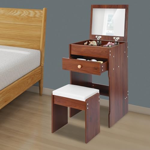 Flip Top Vanity, Mini Vanity Desk - Image 5