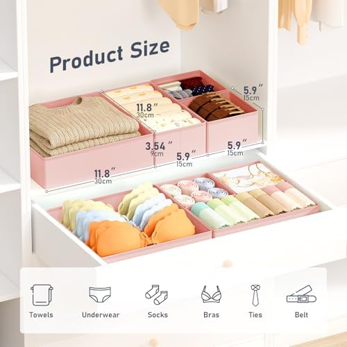 DIMJ Drawer Organizer Clothes - Image 3