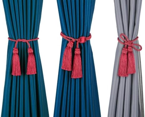 2 Pack Curtain Tiebacks with Tassel, Decorative Curtain Holdback - Image 4