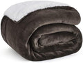Bedsure GentleSoft Sherpa Fleece Throw Blanket by BEDSURE