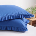 BEDSUM Queen Ruffled Pillow Shams by BEDSUM