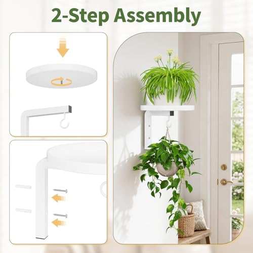 LASZOLA Plant Hanger Holder Window Shelf Wall Mounted Indoor - Image 5