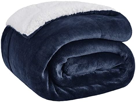 Bedsure GentleSoft Sherpa Fleece Twin Size Blanket by BEDSURE