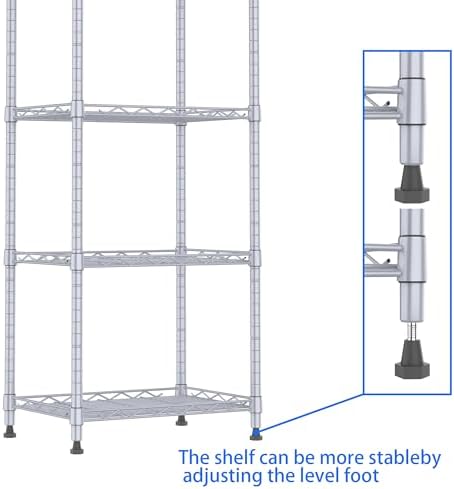 REGILLER 6 Wire Shelving Steel Storage Rack Adjustable Unit Shelves - Image 6