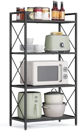 SONGMICS 4-Tier Steel Storage Rack, Shelving Unit by SONGMICSbySONGMICSHOME
