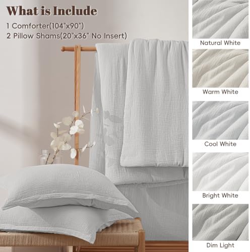 PHF Muslin Comforter Set King Size, Cotton Shell - Image 6