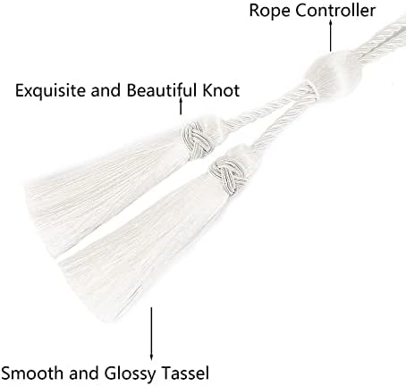 2 Pack Curtain Tiebacks with Tassel, Decorative Curtain Holdback - Image 3