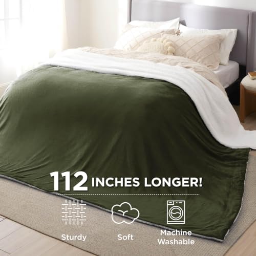 Bedsure GentleSoft Sherpa Fleece Cal King Blankets - Image 3