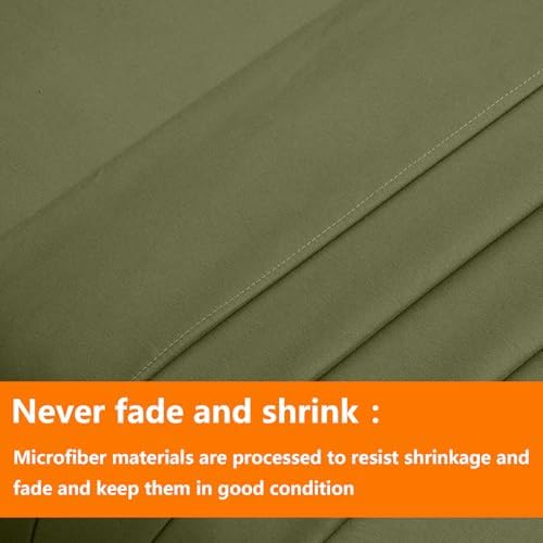 TAIMIT Olive Green Queen Size Comforter Set - Image 7