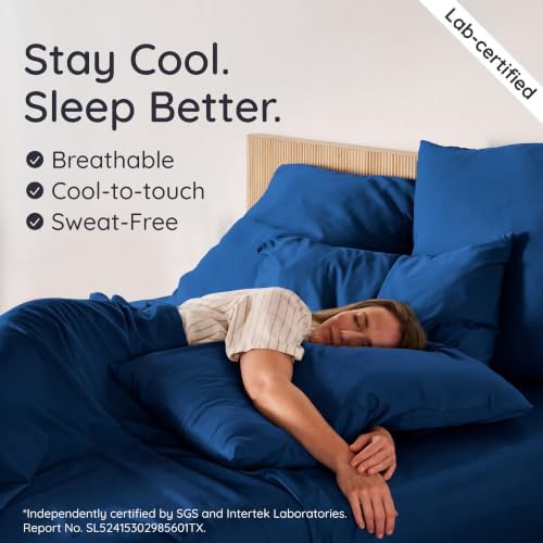 Bambaw Twin Sheets Set – 4-Piece 100% Viscose Derived from Bamboo Sheet Set - Image 3