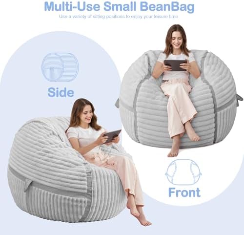 3FT Bean Bag Chair 3'Big Bean Bag Chairs - Image 5